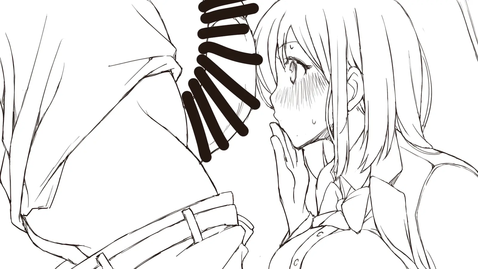 Watashi To Kareshi To Aitsu No Jijou_Rough Sketch